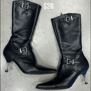 SOLD Harley Davidson Black Leather Boots